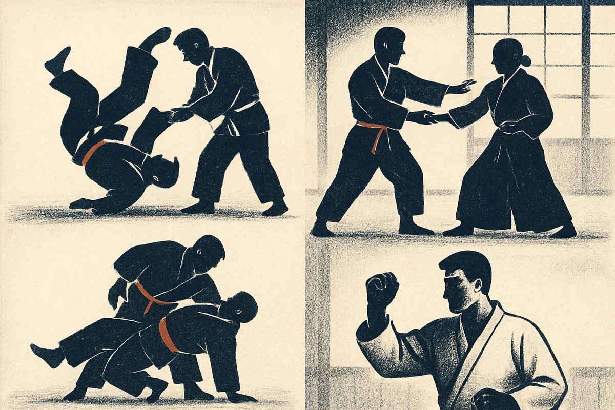 Japanische Selbstverteidigung: Systeme und Stile