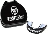 Beast Gear Mundschutz / Zahnschutz - Für Boxen, MMA, Rugby, Kickboxen, Judo, Karate, Hockey & Kampfsport. Sportmundschutz mit Praktischer Aufbewahrungsbox. Schützt Zähne, Zahnfleisch & Kiefer.