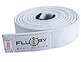 FLUORY BJJ-Gürtel, brasilianischer Jiu-Jitsu-Gürtel mit Farbe Weiß, Lila, Braun, Schwarz, für Größe A0, A1, A2, A3, A4 (BTF01bai, A2)